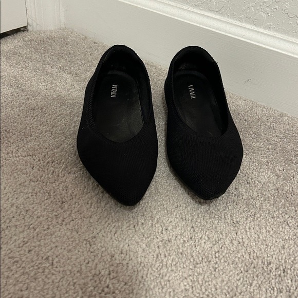 Vivaia‎ Pointed-Toe Ballet Flats Aria Black Size EU 38.5 US 7.5 - Picture 3 of 9